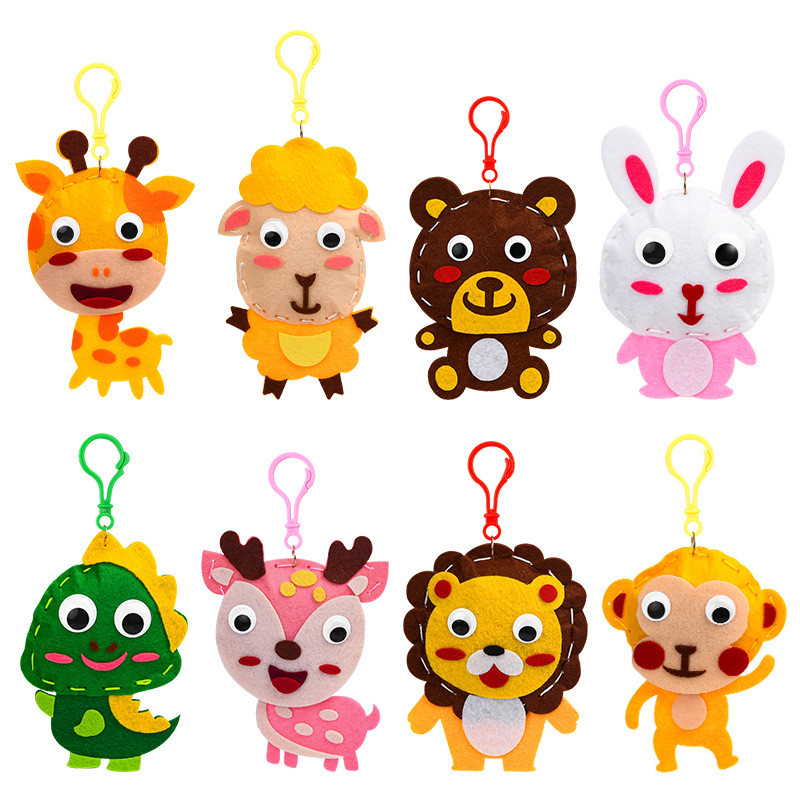 Art Craft 4 Years Old - Children DIY Sewing Toys Cartoon Animal