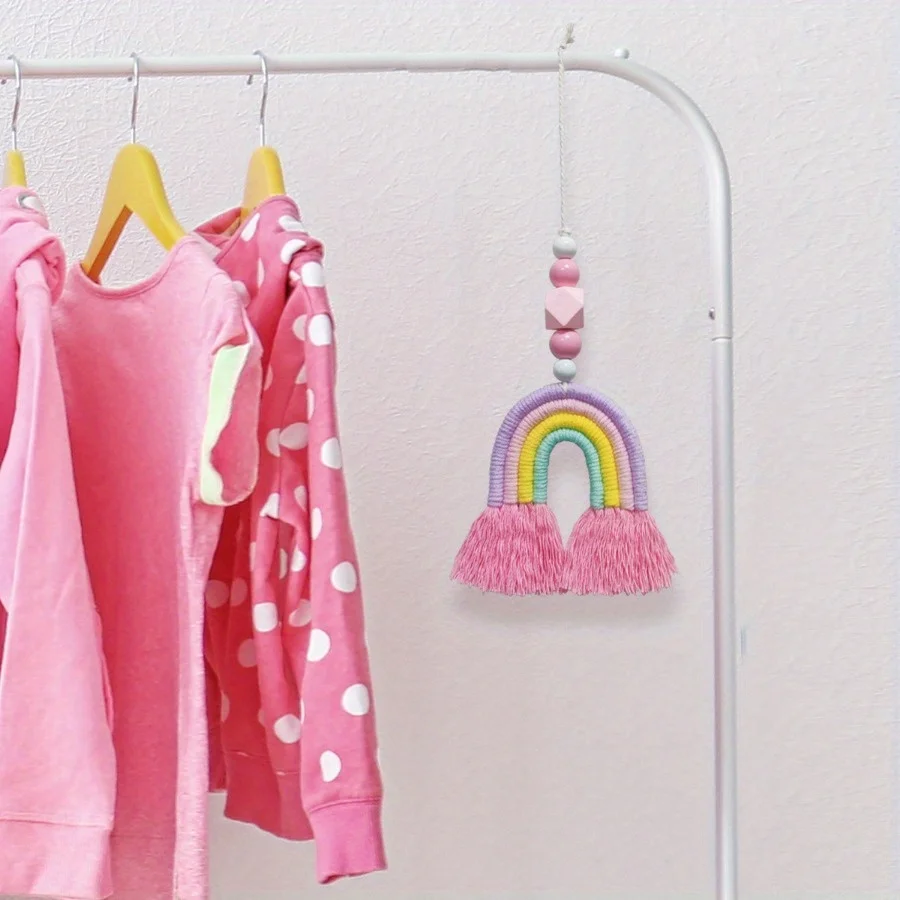 Art And Craft For Nursery - Rainbow Wind Chimes Weaving Miniature Hanging