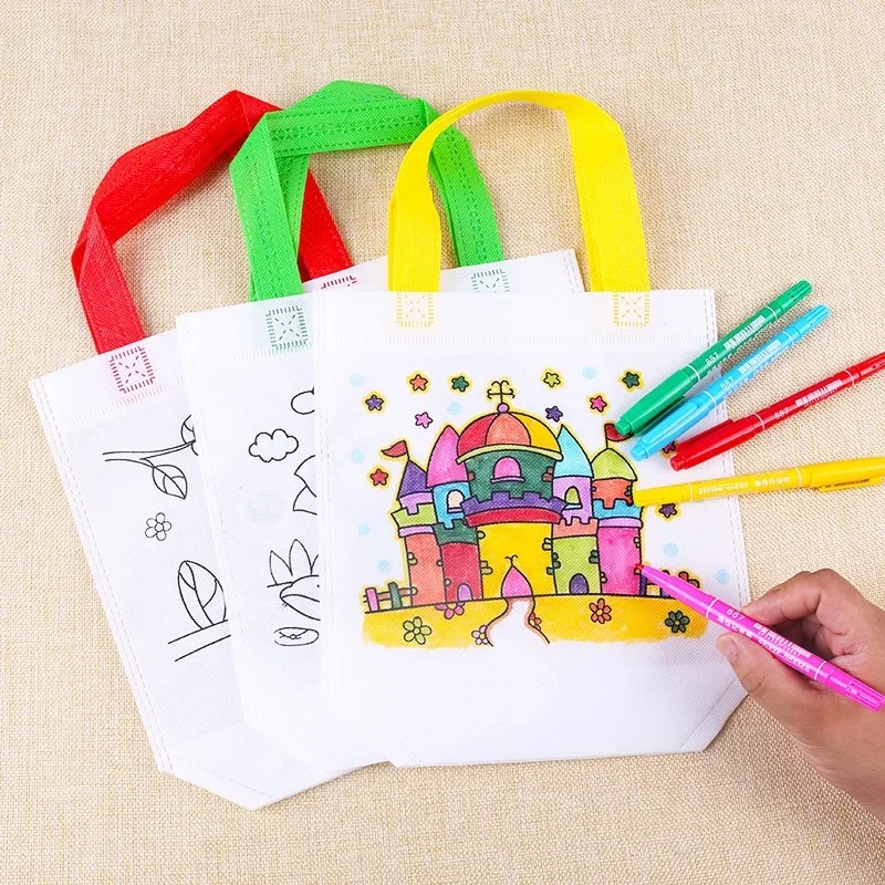 Art Craft 4 Years Old - 1-10pcs Sets DIY Graffiti Bag with