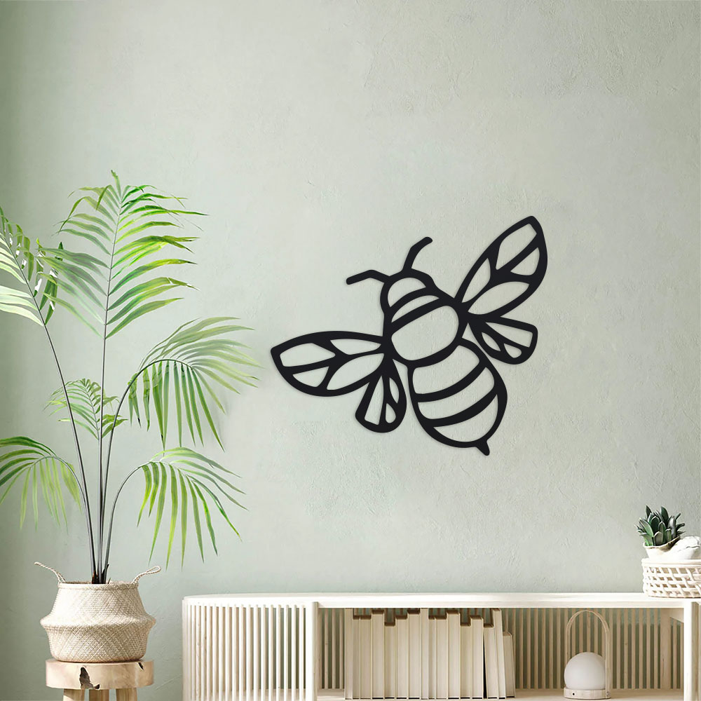 Art And Craft For Nursery - Metal Enchanting Bee Hive Sign Set