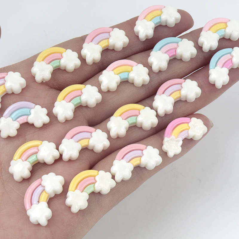Art Craft 4 Years Old - 30Pcs/300pcs Mini Resin Rainbow Flat Scrapbooking