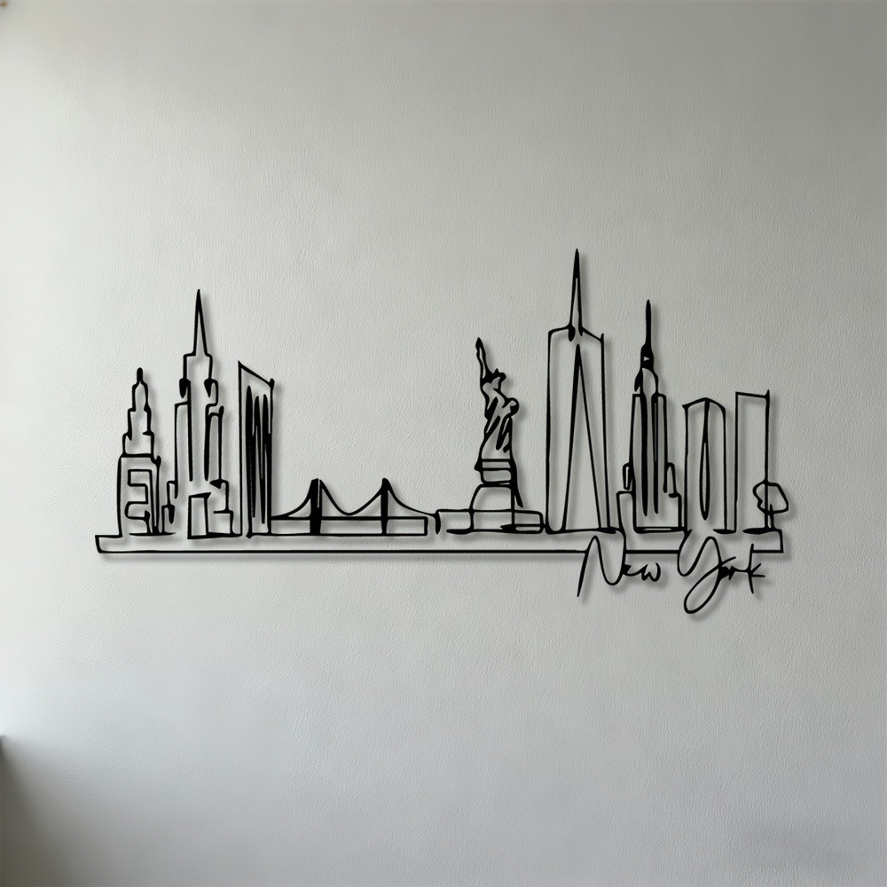Art Craft Nyc - CIFBUY Metal Wall Art NYC Skyline