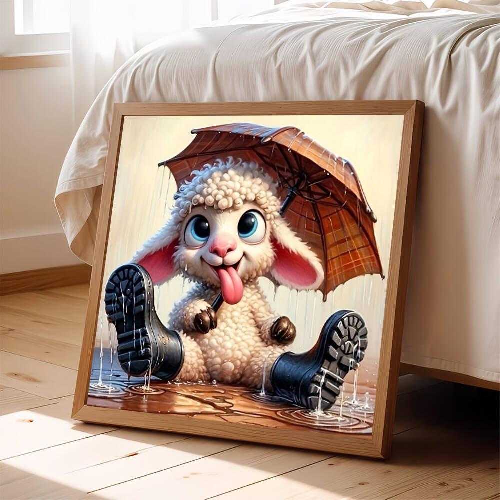 Art Craft Umbrella - EverShine DIY Diamond Painting Sheep Mosaic