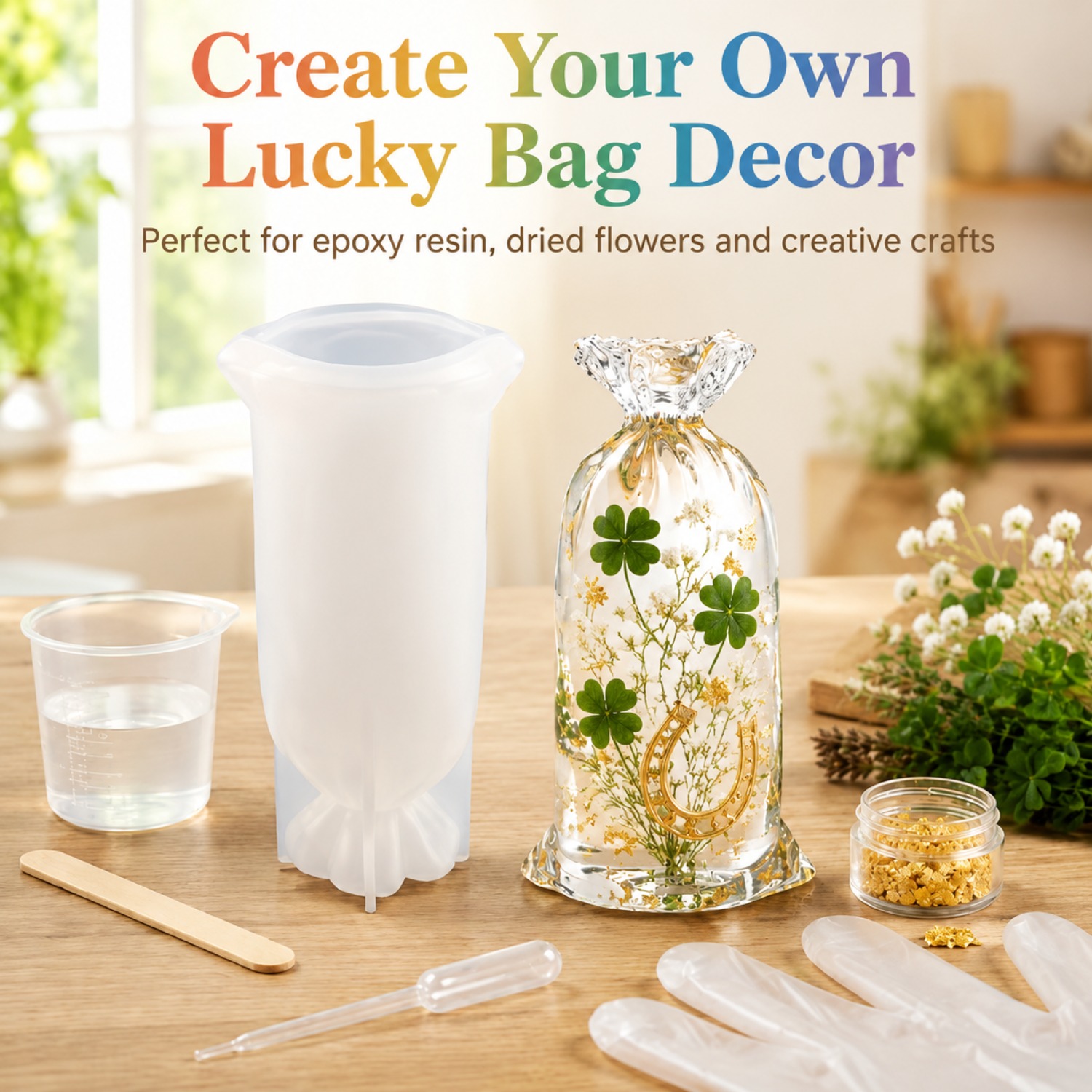 Art Craft Flower - Lucky Bag Resin Silicone Moulds, Reusable