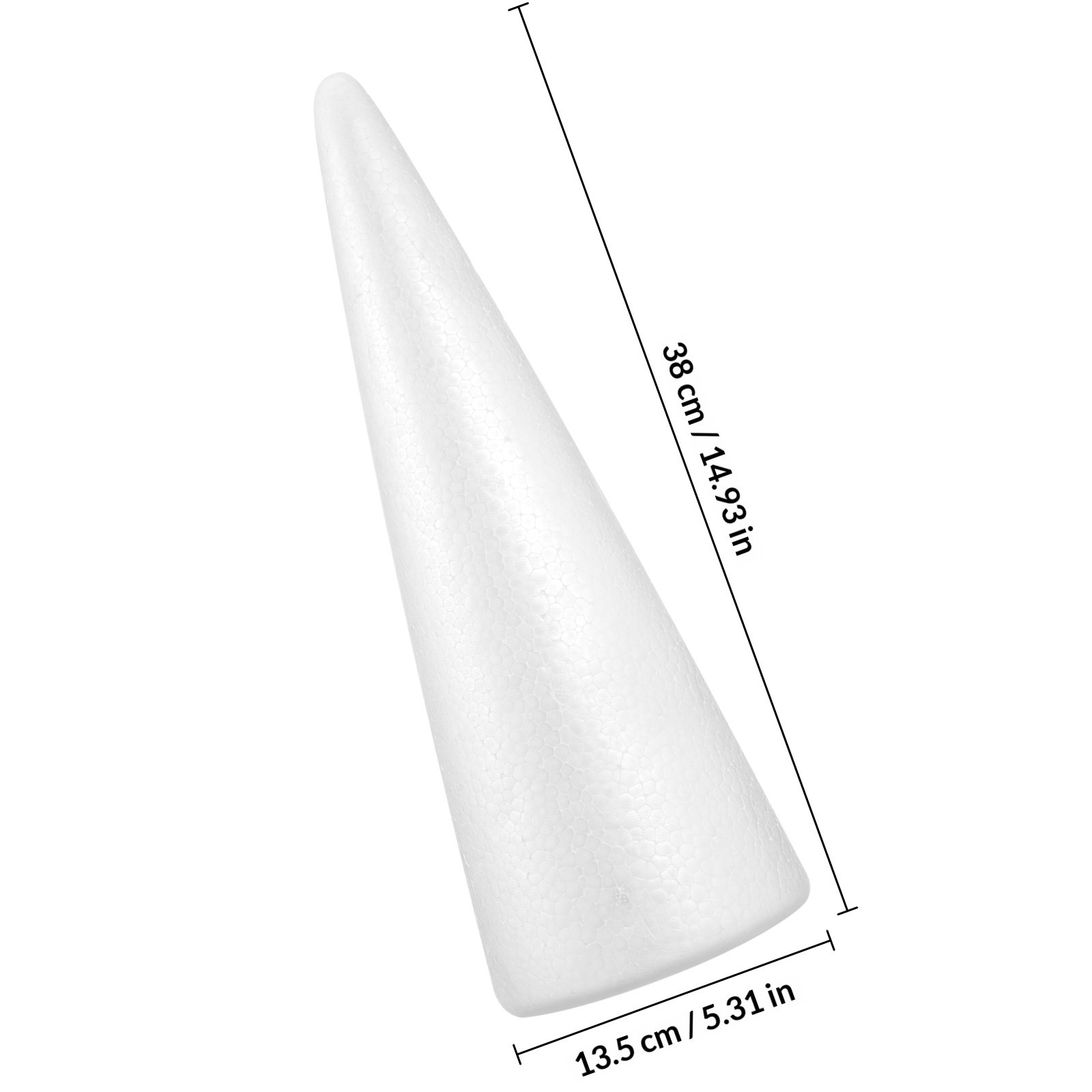 2Pcs Foam Craft Cones 38x13.5c - Art Craft Winter 评论和价格