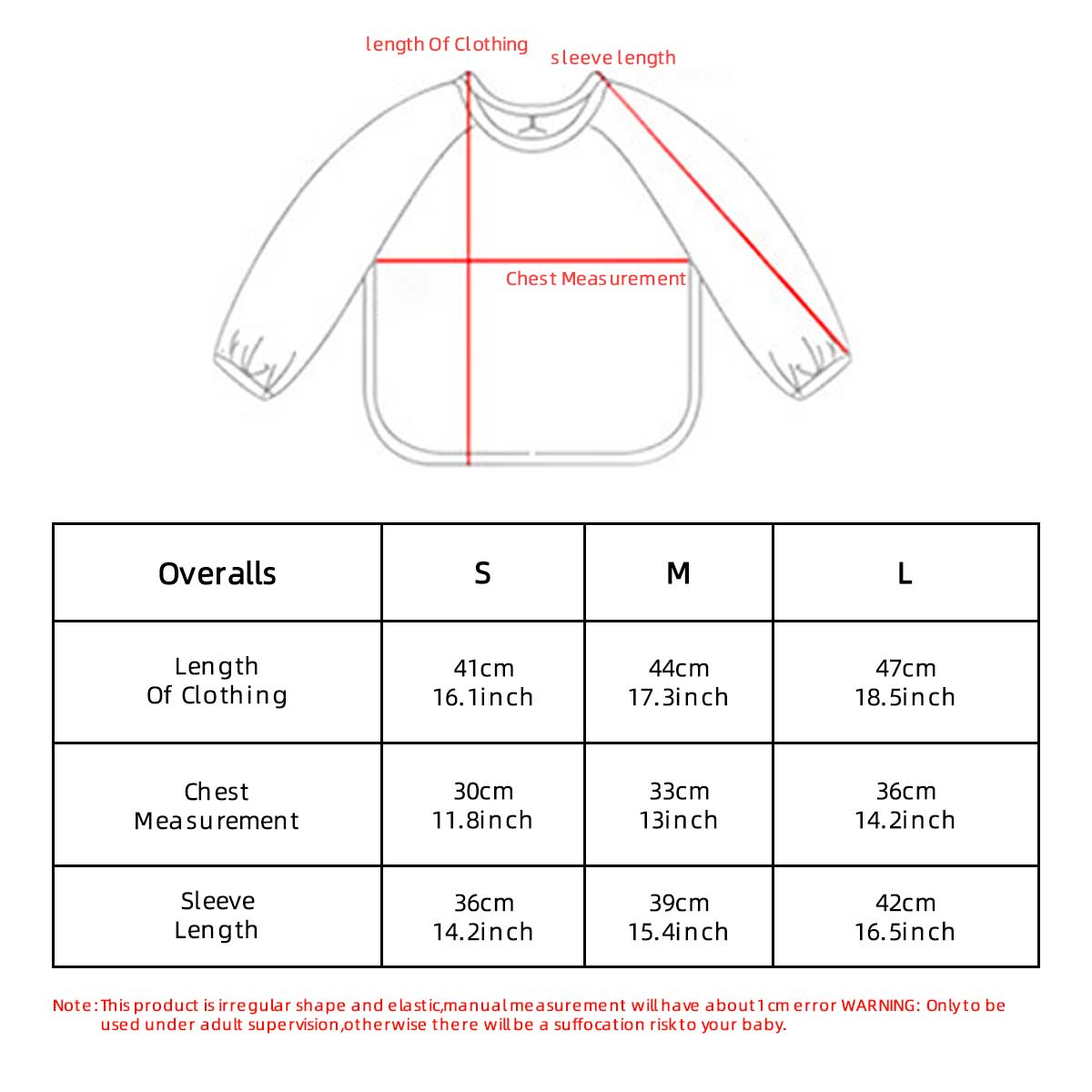 Kids Baby Long Sleeved PU Bibs - Art Craft 4 Years Old 评论和价格