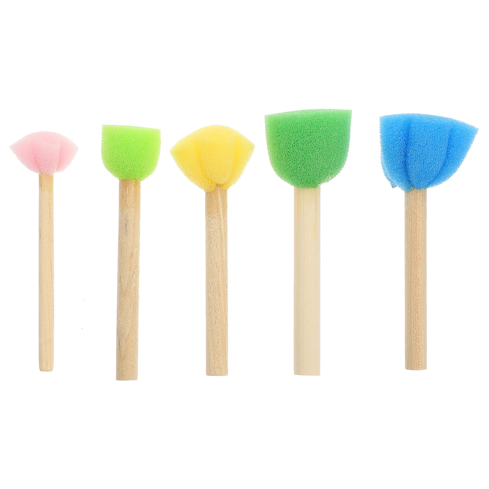 25Pcs Sponge Brush Set Colorfu - Art And Craft For Nursery 评论和价格