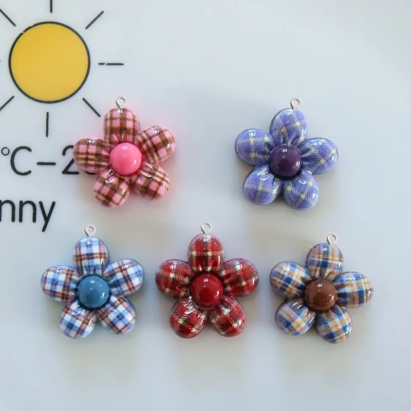 10Pcs Sweet Flower Planar Resi - Art Craft Flower 评论和价格