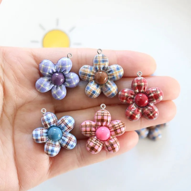 10Pcs Sweet Flower Planar Resi - Art Craft Flower 评论和价格