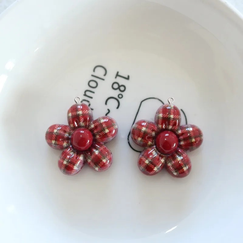 10Pcs Sweet Flower Planar Resi - Art Craft Flower 评论和价格
