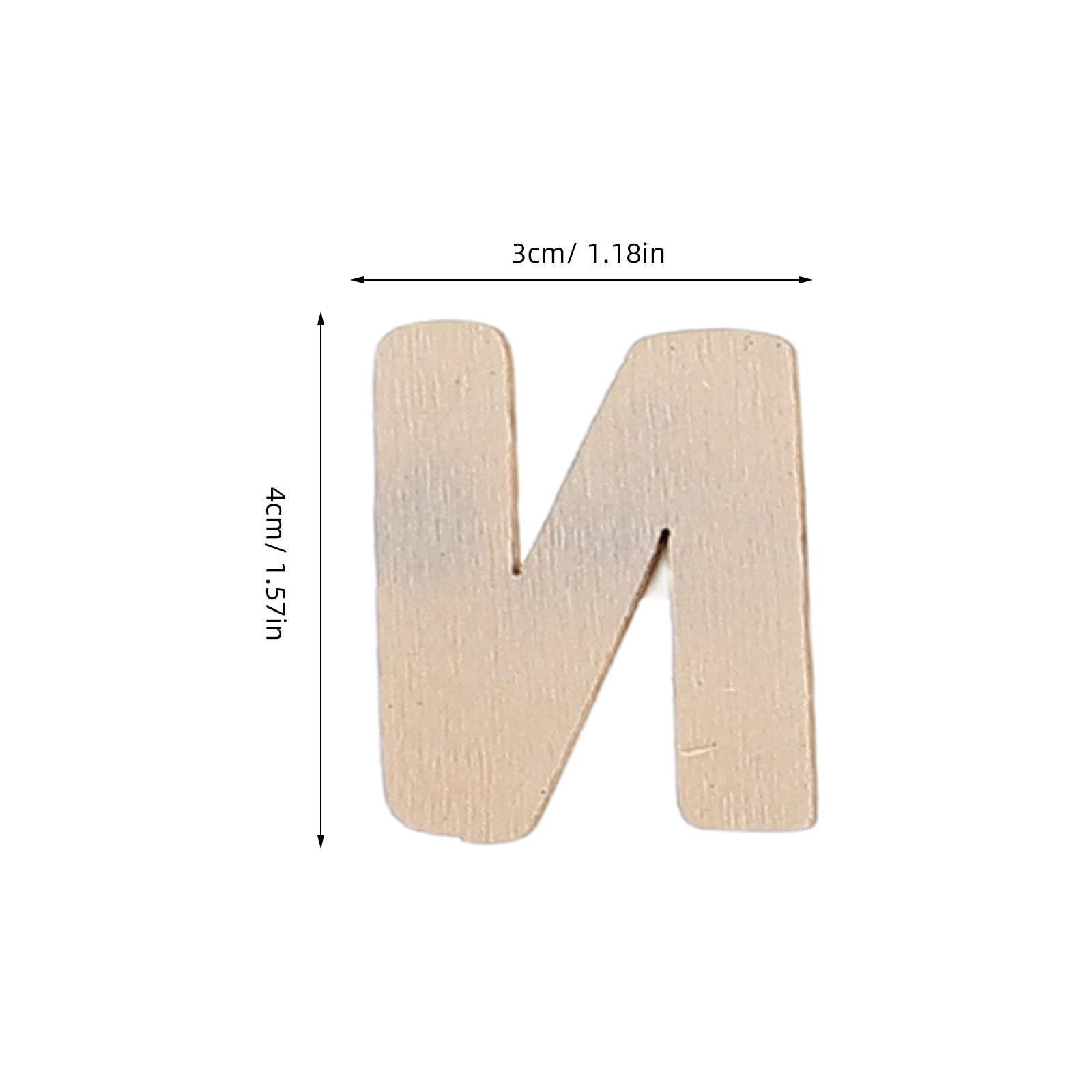 1Set Wooden Alphabet Letters U - Art And Craft For Nursery 评论和价格
