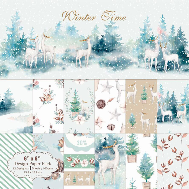 KLJUYP 24 Sheets Winter Time S - Art Craft Winter 评论和价格