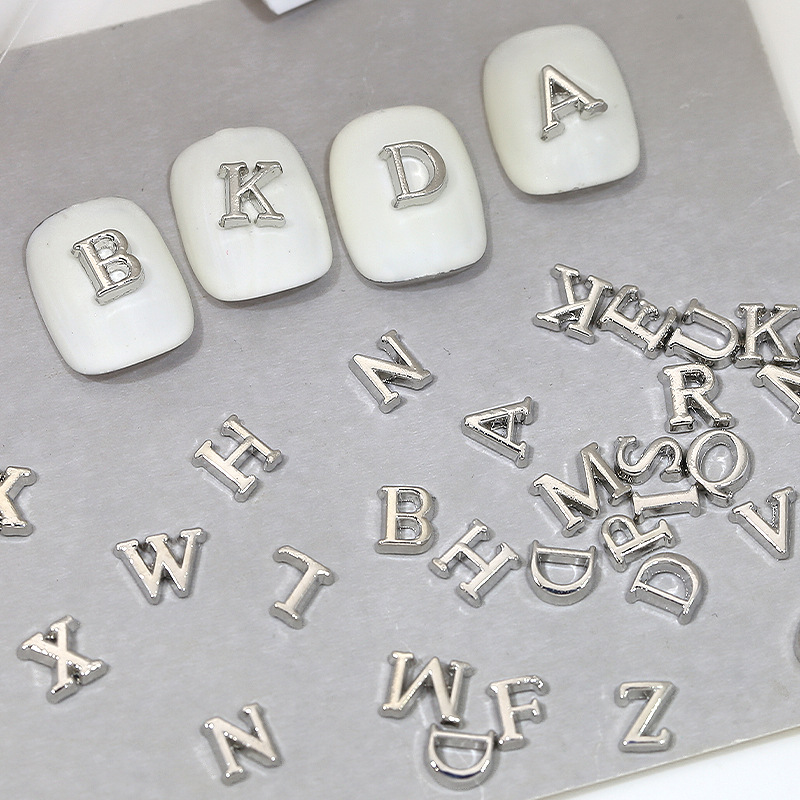26Pcs 3D Silver Alphabet A-Z E - Art And Craft Letter Z 评论和价格