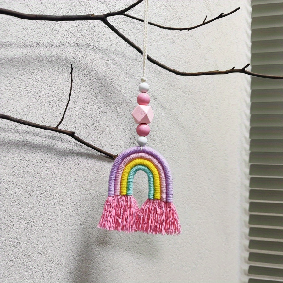 Rainbow Wind Chimes Weaving Mi - Art And Craft For Nursery 评论和价格