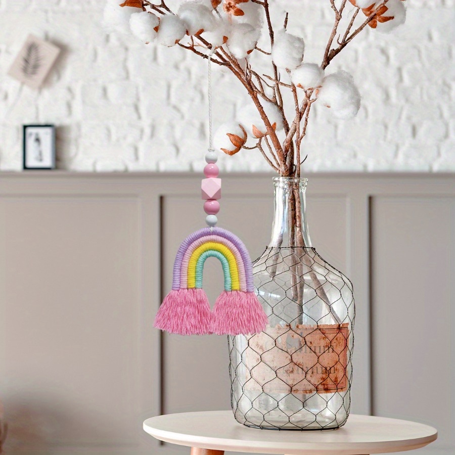 Rainbow Wind Chimes Weaving Mi - Art And Craft For Nursery 评论和价格