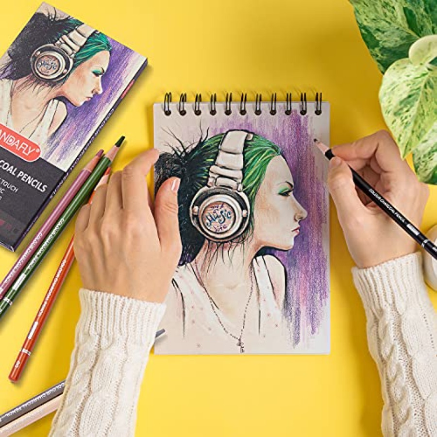 Professional Colored Charcoal  - Chalk Pastel Set 评论和价格