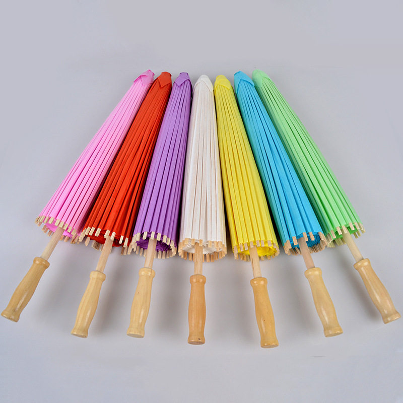 New 5 Size Handmade Colored Pa - Art Craft Umbrella 评论和价格