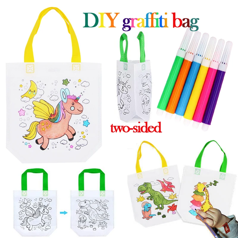 1-10pcs Sets DIY Graffiti Bag  - Art Craft 4 Years Old 评论和价格