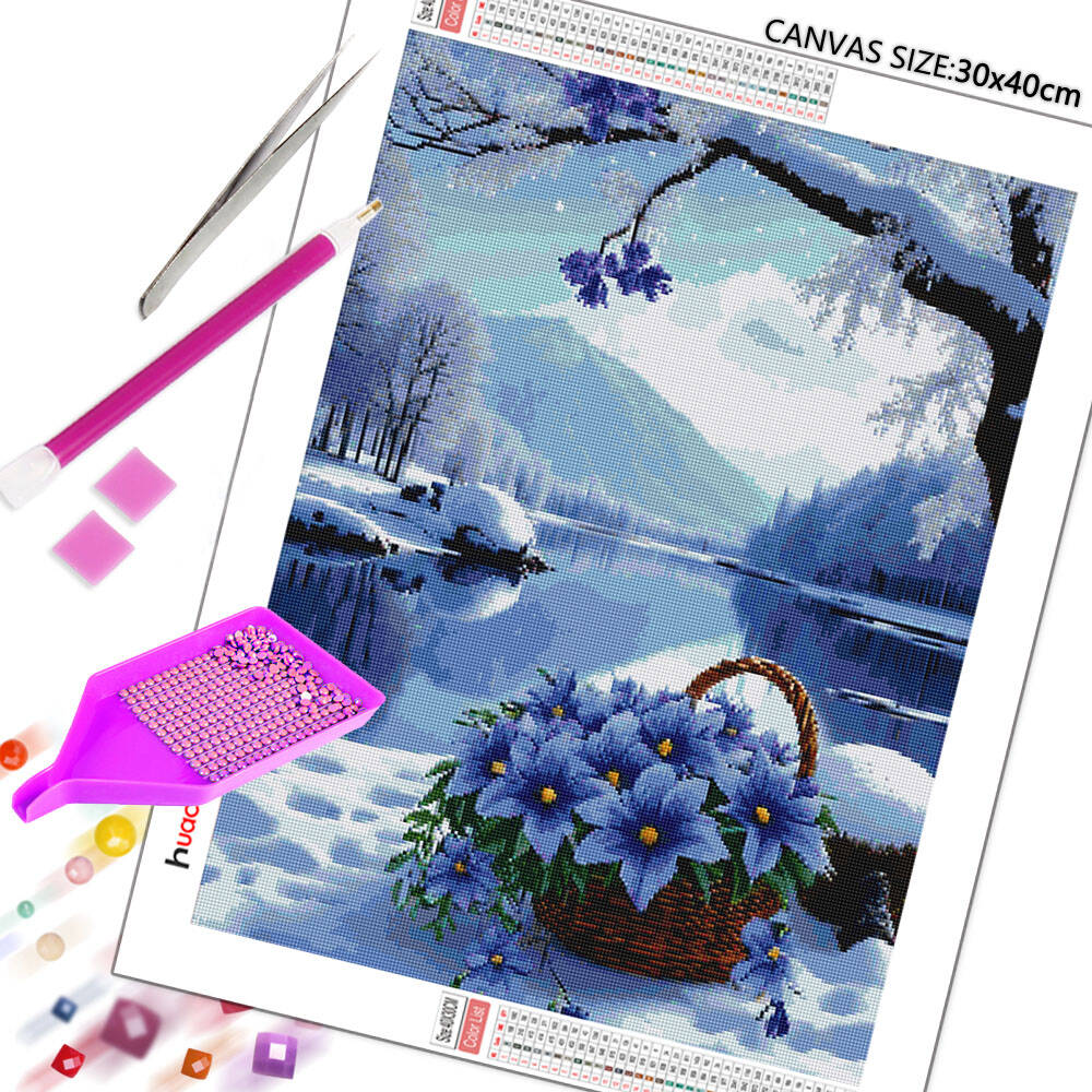 Huacan Diamond Painting Flower - Art Craft Winter 评论和价格