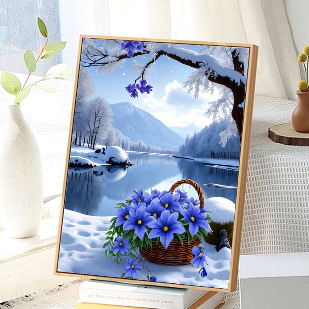 Huacan Diamond Painting Flower - Art Craft Winter 评论和价格