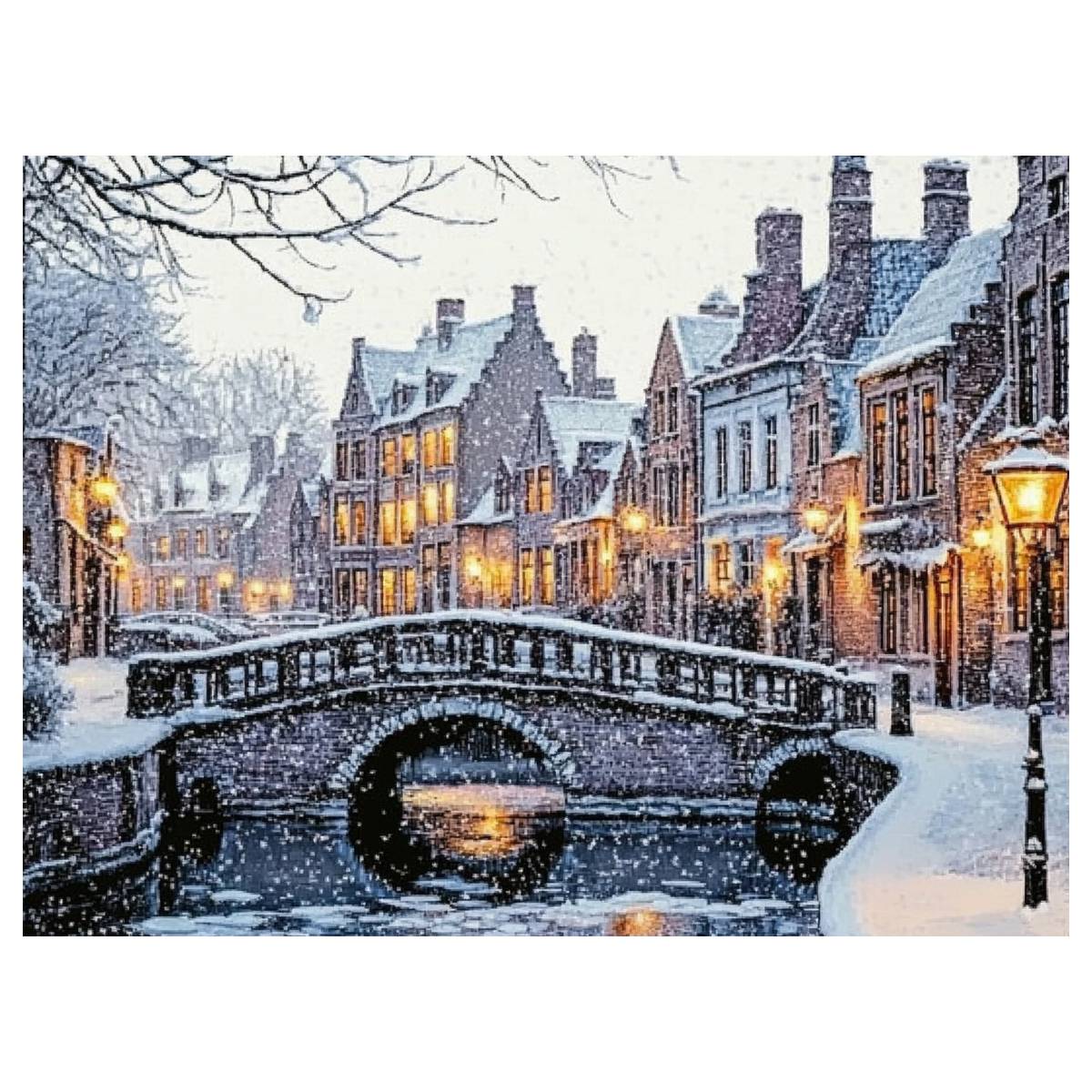 The city in winter 30X40CM/11. - Art Craft Winter 评论和价格
