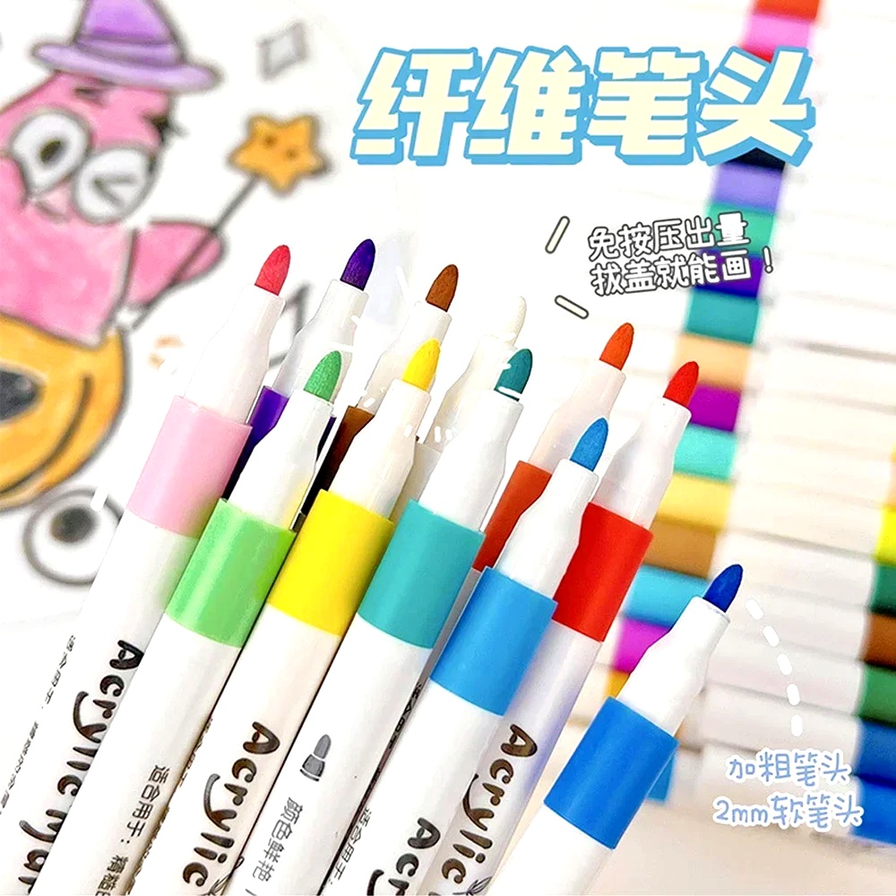 Soft Tip Acrylic Marker Pen Se - Art Craft 4 Years Old 评论和价格