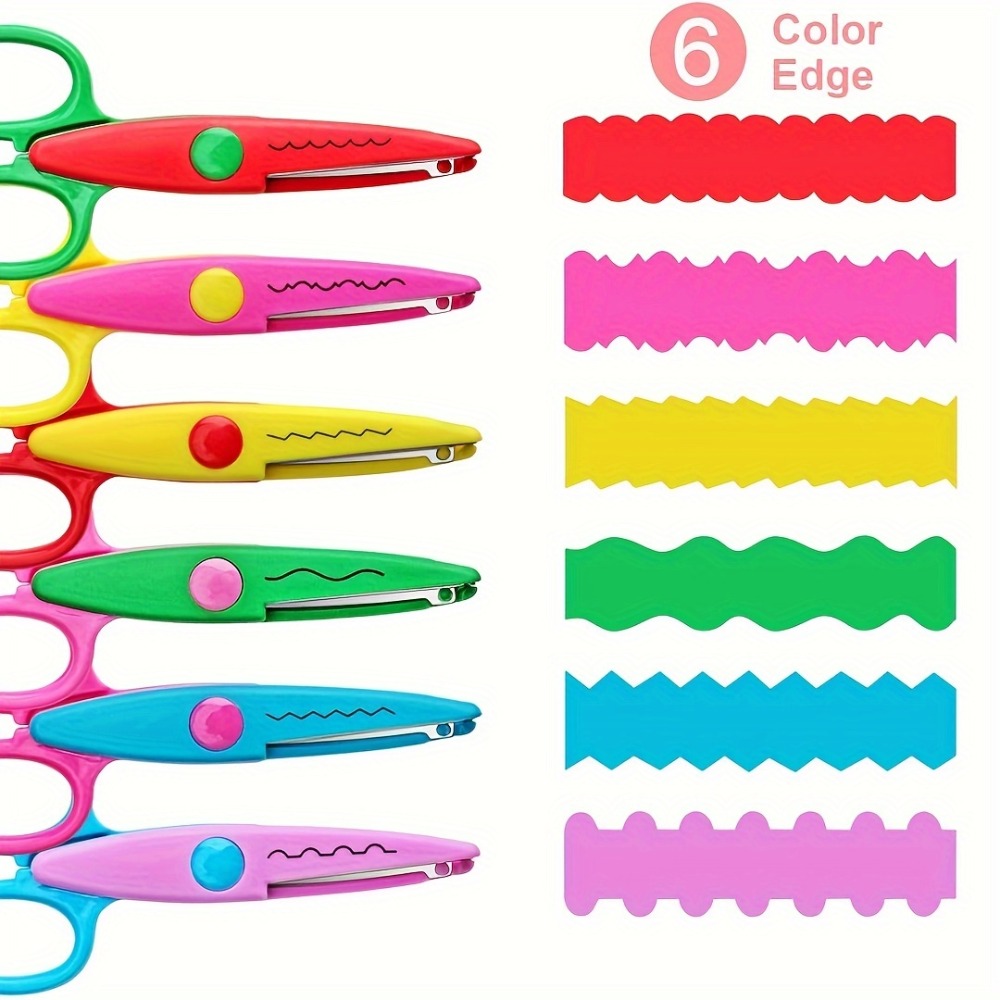 6Pcs/Set Decorative Wavy Sciss - Art Craft 4 Years Old 评论和价格