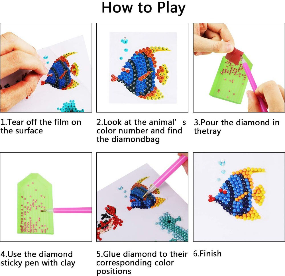 Easy Diamond Painting Stickers - Art Craft 4 Years Old 评论和价格