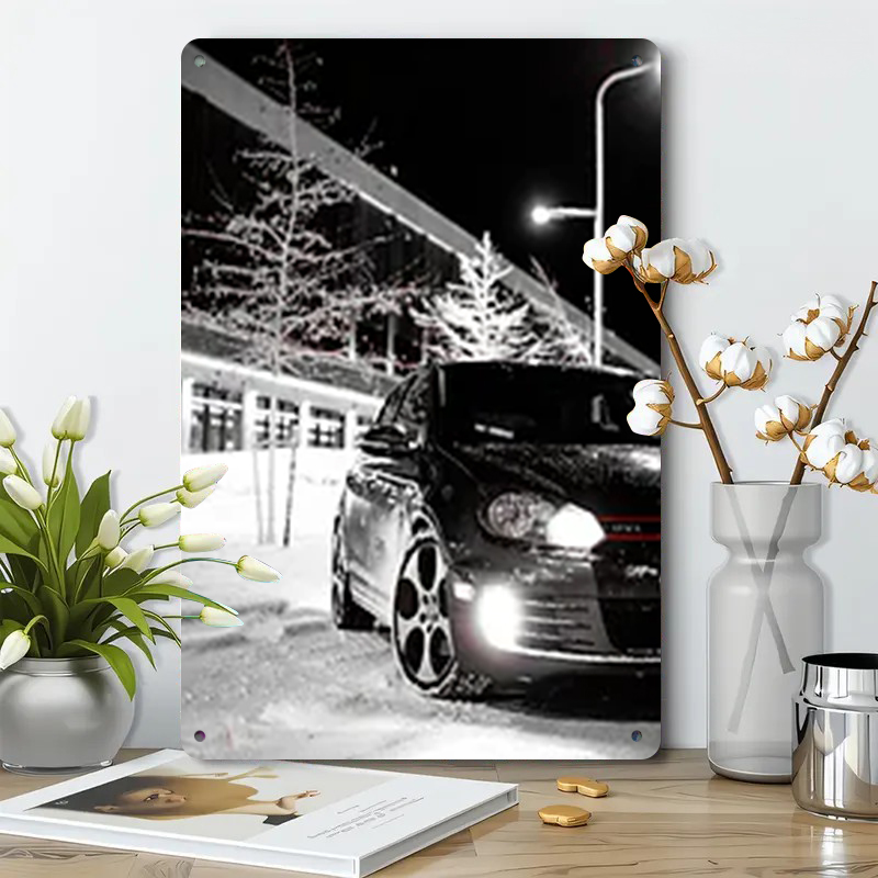 Winter Street Car Night View I - Art Craft Winter 评论和价格