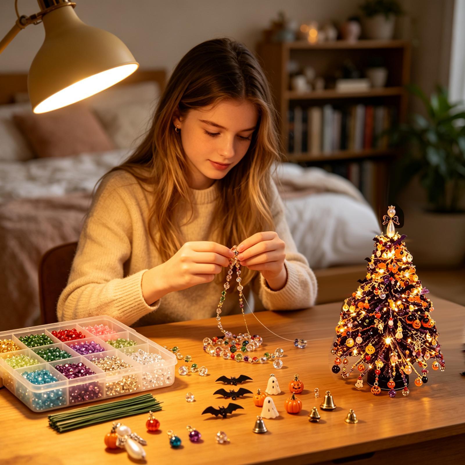 Beaded Christmas Tree Kit Wint - Art Craft Winter 评论和价格