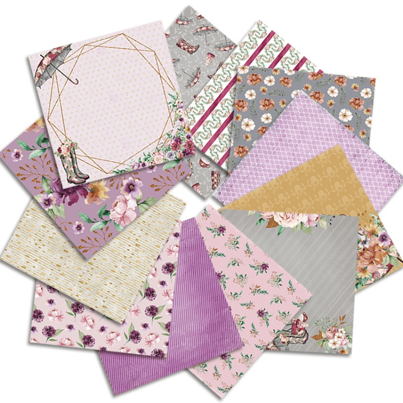 24 Sheets/Pack Floral Umbrella - Art Craft Umbrella 评论和价格