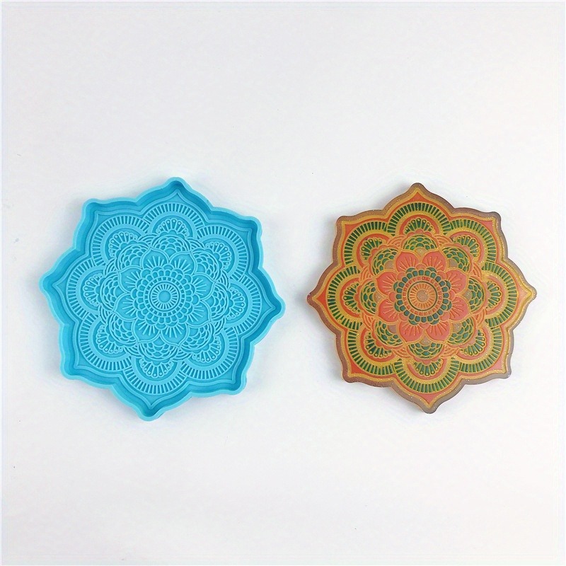 Mandala Coaster Silicone Mold  - Art Craft Flower 评论和价格