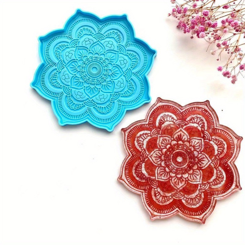 Mandala Coaster Silicone Mold  - Art Craft Flower 评论和价格