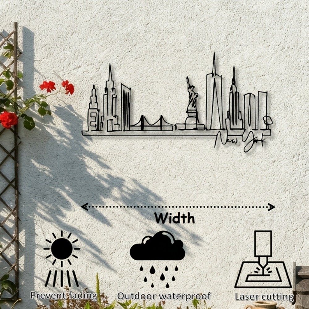 CIFBUY Metal Wall Art NYC Skyl - Art Craft Nyc 评论和价格