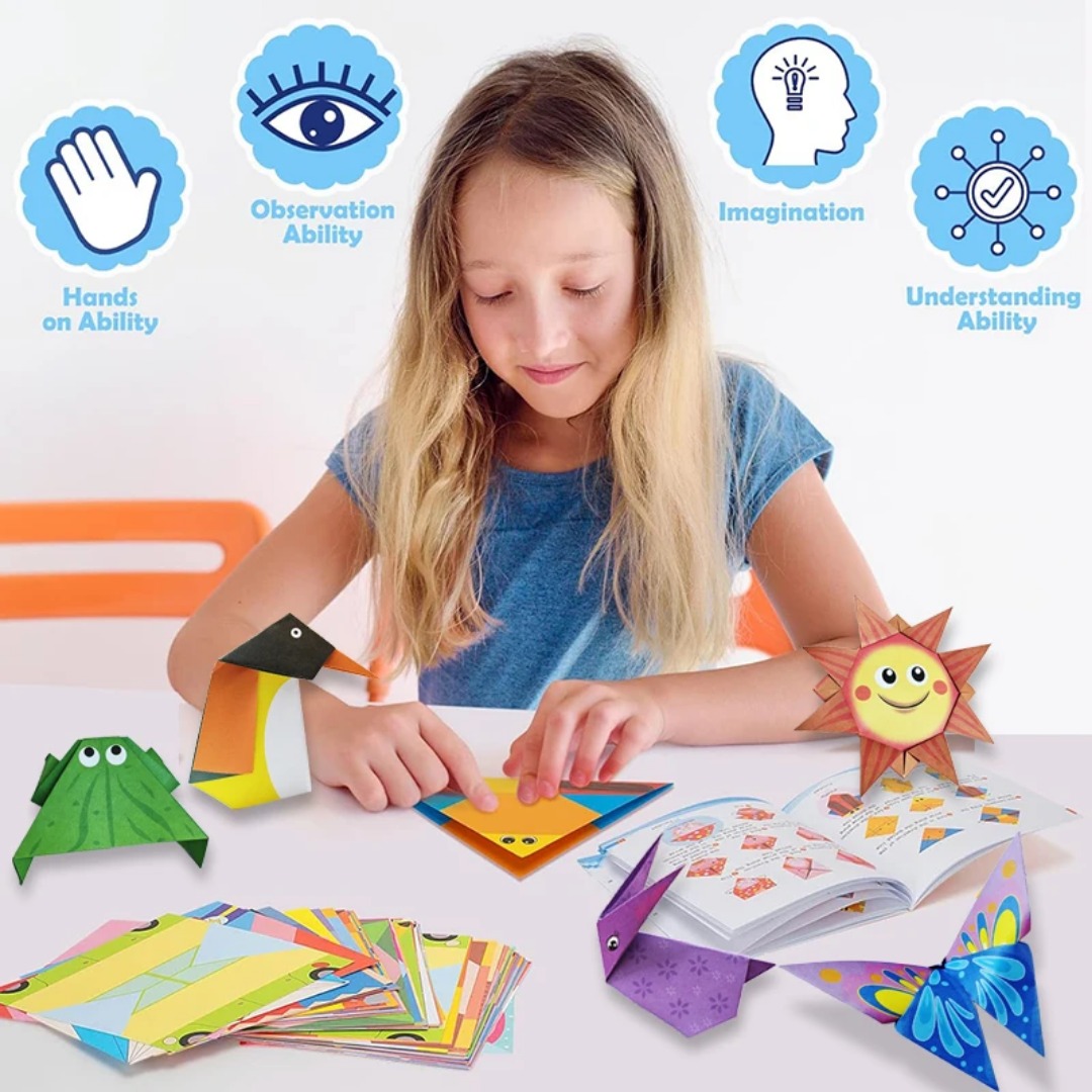 New Origami Kit 30 Sheets Orig - Art Craft 4 Years Old 评论和价格