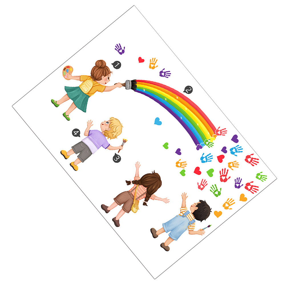 DIY Self Rainbow Rainbow Wall  - Art And Craft For Nursery 评论和价格