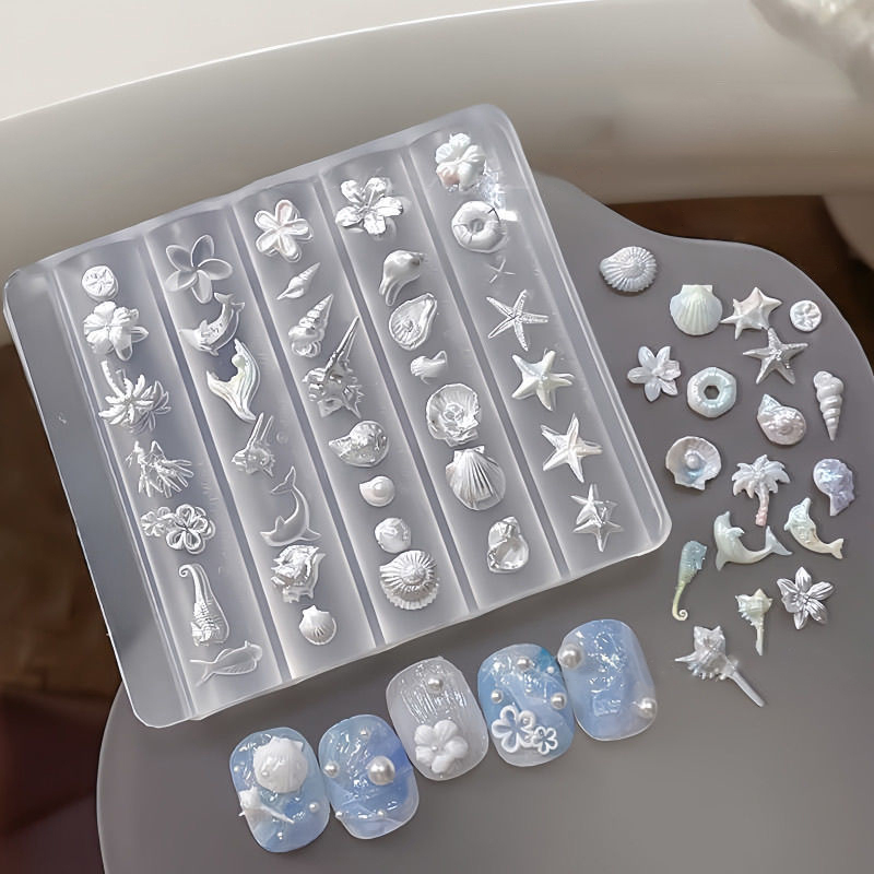 3D Mold Silicone Nail Art Deco - Art Craft Template 评论和价格