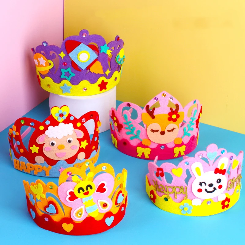 4Pcs/lot DIY Crafts Toy Crown  - Art Craft 4 Years Old 评论和价格