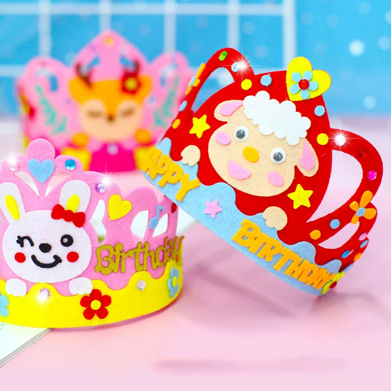 4Pcs/lot DIY Crafts Toy Crown  - Art Craft 4 Years Old 评论和价格