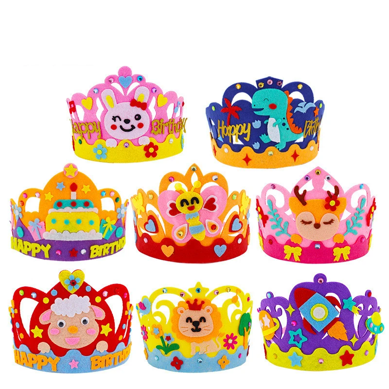 4Pcs/lot DIY Crafts Toy Crown  - Art Craft 4 Years Old 评论和价格