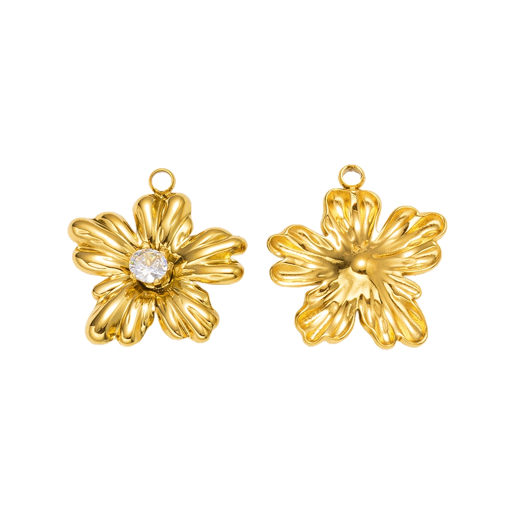 5pcs Gold Stainless Steel Flow - Art Craft Flower 评论和价格