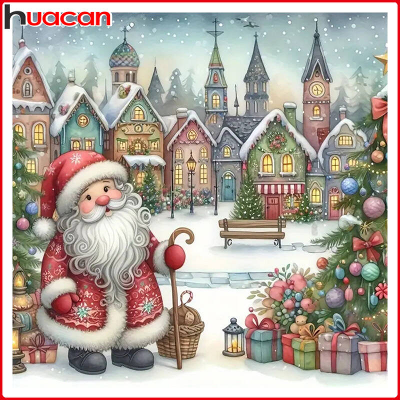 Huacan DIY 5D Diamond Painting - Art Craft Winter 评论和价格