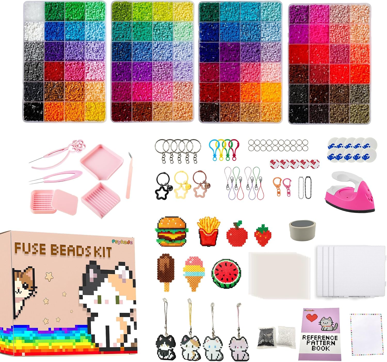 Fuse Beads Kit-Easy DIY-96 Col - Art Craft Kit 评论和价格