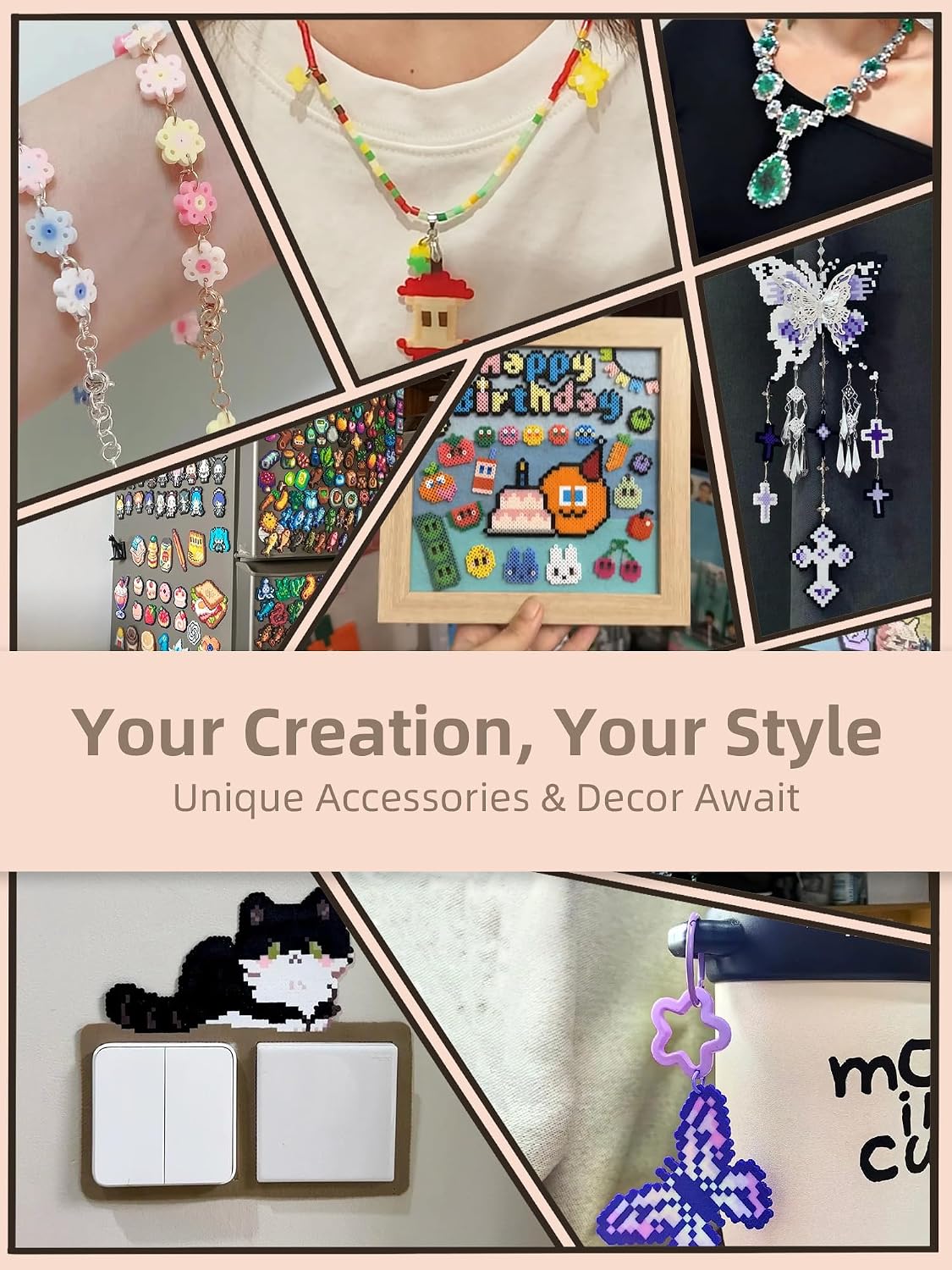 Fuse Beads Kit-Easy DIY-96 Col - Art Craft Kit 评论和价格
